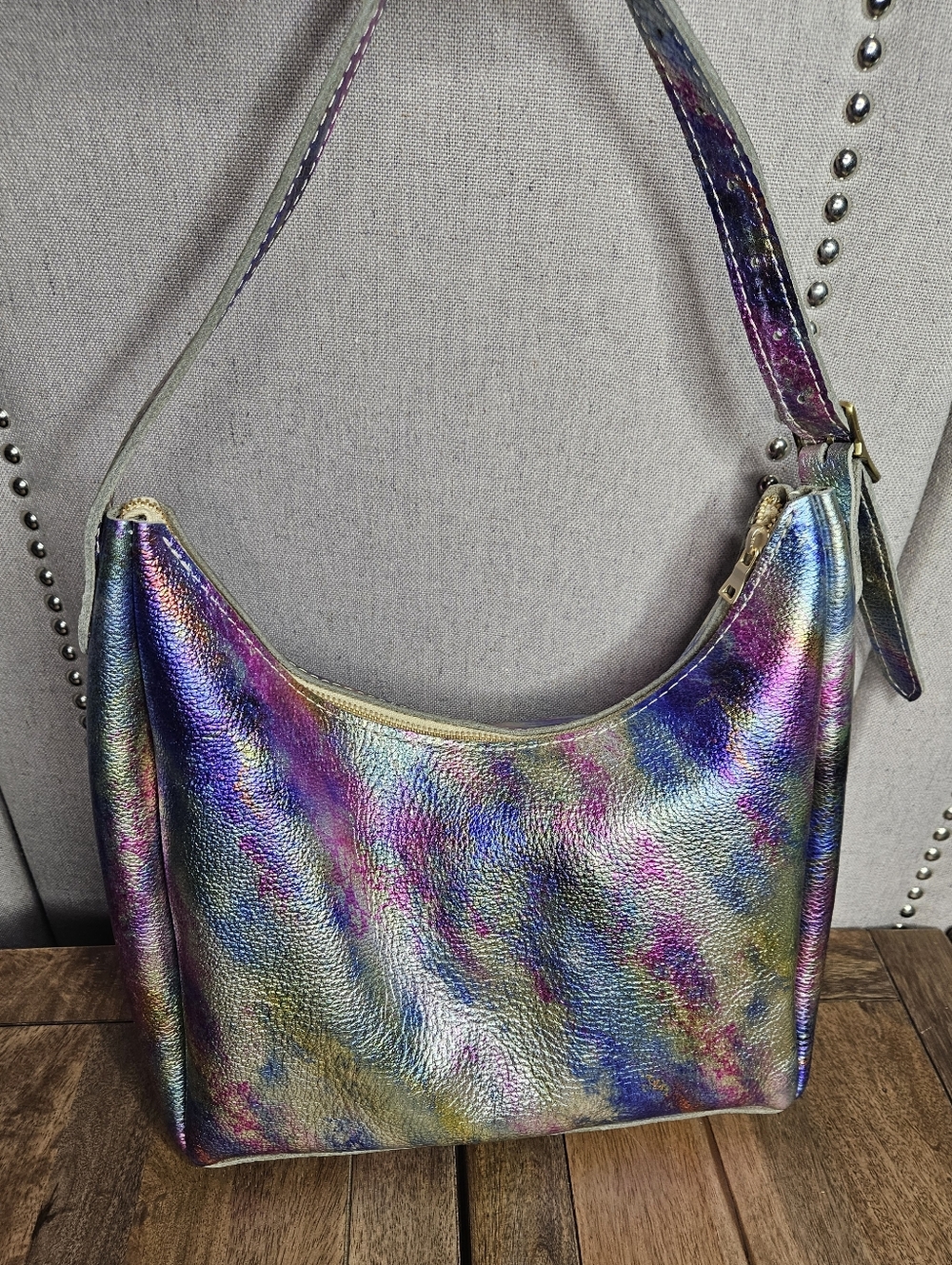 Portland Leather Goods Medium Aspen Aurora Shoulder Bag - Picture 5 of 12